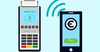 Un paiement effectué à travers un smartphone