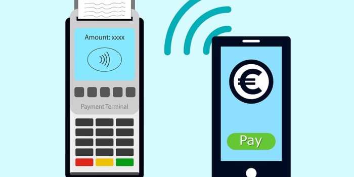 Un paiement effectué à travers un smartphone