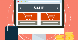 Illustration du shopping en ligne